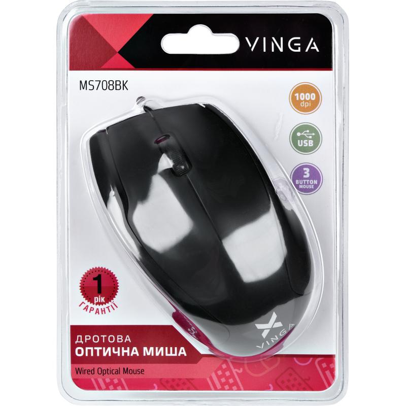 Мишка Vinga MS-708BK