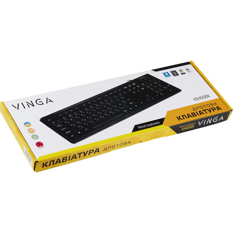Клавіатура Vinga KB400BK