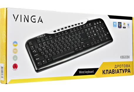 Клавіатура Vinga KB600BK