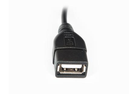 Дата кабель OTG USB 2.0 AF to Micro 5P 0.1m Vinga (CB010BK)