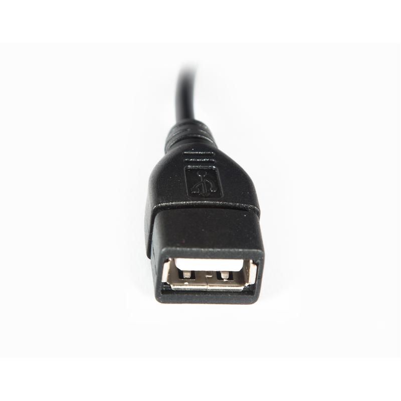 Дата кабель OTG USB 2.0 AF to Micro 5P 0.1m Vinga (CB010BK)