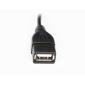 Дата кабель OTG USB 2.0 AF to Micro 5P 0.1m Vinga (CB010BK)