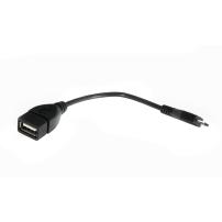 Дата кабель OTG USB 2.0 AF to Micro 5P 0.1m Vinga (CB010BK)