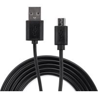 Дата кабель USB 2.0 AM to Micro 5P 1.0m Rainbow M Black Vinga (CUM0100BK)