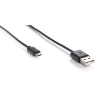 Дата кабель USB 2.0 AM to Micro 5P 1.0m Rainbow M Black Vinga (CUM0100BK)