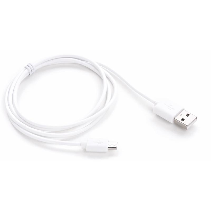 Дата кабель USB 2.0 AM to Micro 5P 1.0m Rainbow M White Vinga (CUM0100WH)