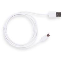 Дата кабель USB 2.0 AM to Micro 5P 1.0m Rainbow M White Vinga (CUM0100WH)