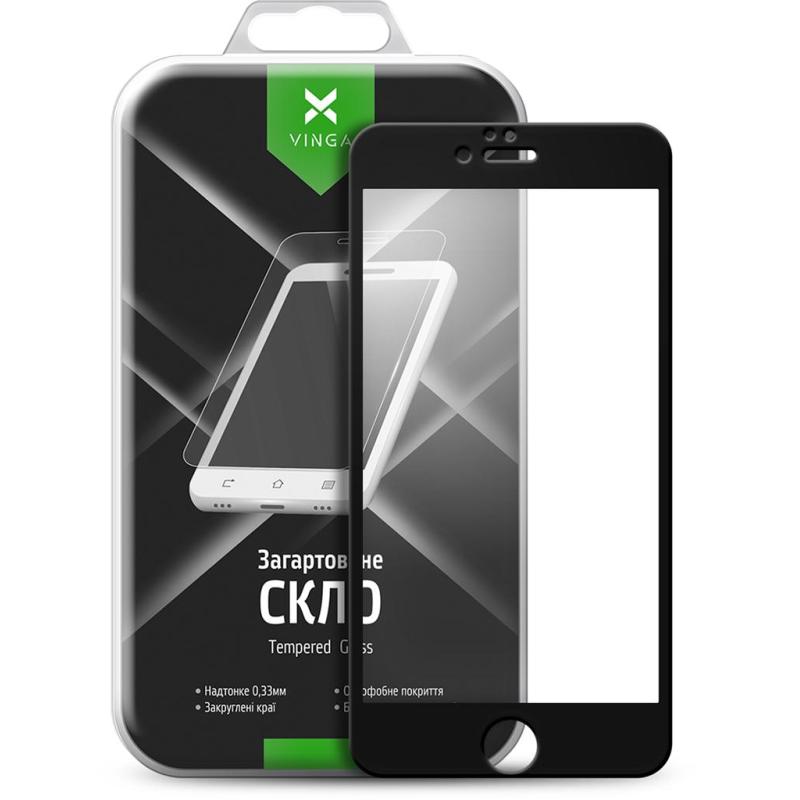 Скло захисне Vinga для Apple iPhone 6/6s Black (VTPGS-I6B)