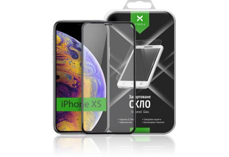 Скло захисне Vinga для Apple iPhone X/XS/iPhone 11 Pro Black (VTPGS-IXSB)