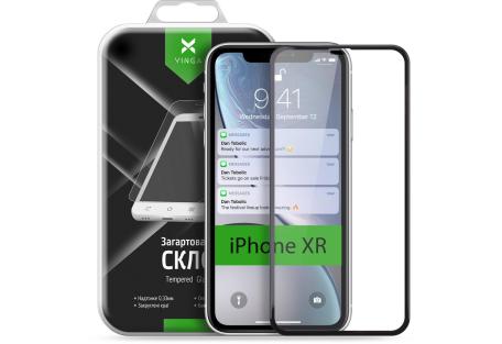 Скло захисне Vinga для Apple iPhone XR/iPhone 11 Black (VTPGS-IXRB)