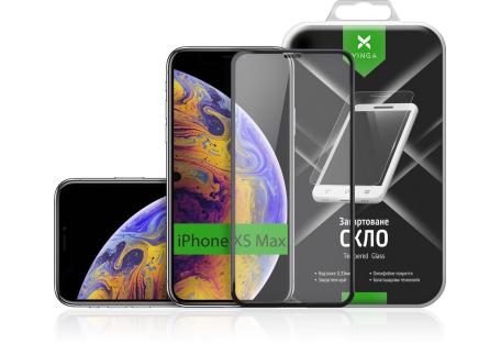 Скло захисне Vinga для Apple iPhone XS Max/iPhone 11 Pro Max Black (VTPGS-IXRMB)