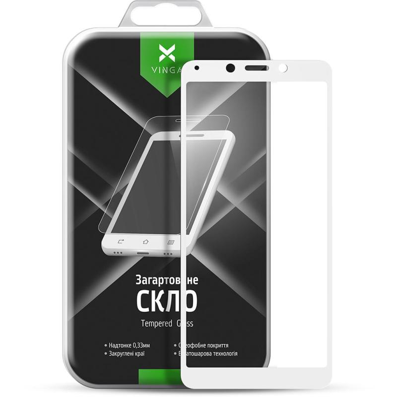Скло захисне Vinga для Xiaomi Redmi 6 (White) (VTPGS-R6W)