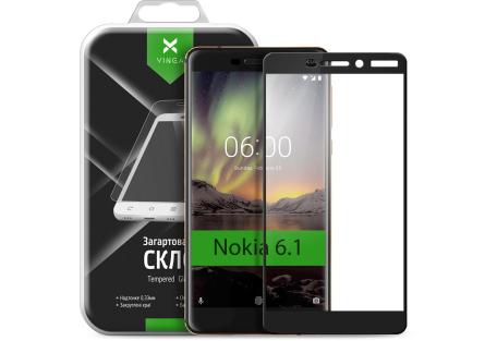Скло захисне Vinga для Nokia 6.1 Black (VTPGS-N61B)
