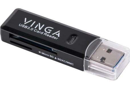 Зчитувач флеш-карт Vinga CR011BK