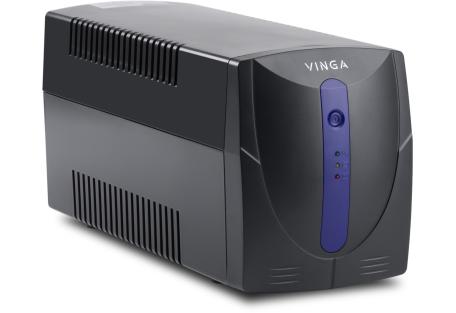 Пристрій безперебійного живлення Vinga LED 1200VA plastic case (VPE-1200P)