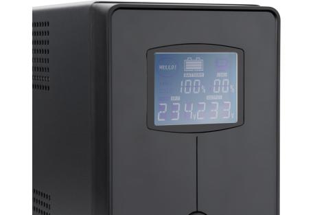Пристрій безперебійного живлення Vinga LCD 800VA metal case (VPC-800M)