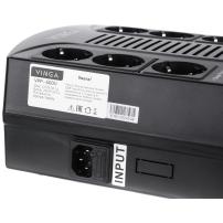 Пристрій безперебійного живлення Vinga 600VA-PU,  2USB*5V /1A (VPP-600U)