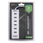 Концентратор Vinga 6xUSB2.0 + card-reader with switch (VCP2H6USBCRSWWH)