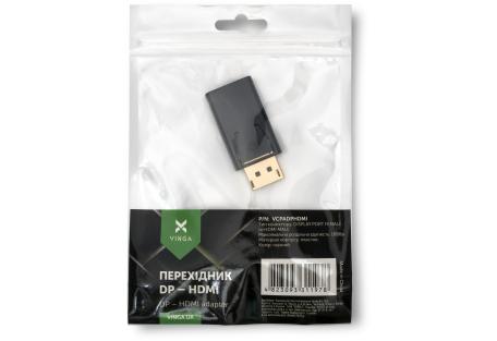 Перехідник DP M to HDMI F Vinga (VCPADPHDMI)