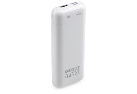 Батарея універсальна Vinga 10000 mAh glossy white (VPB1MWH)