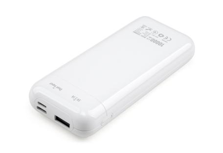 Батарея універсальна Vinga 10000 mAh glossy white (VPB1MWH)