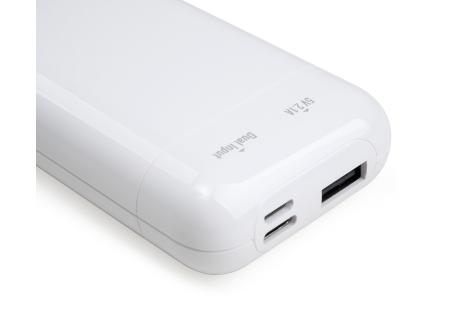 Батарея універсальна Vinga 10000 mAh glossy white (VPB1MWH)