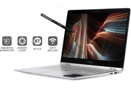 Ноутбук Vinga Twizzle Pen J133 (J133-C334120PS)