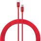 Дата кабель USB-C to USB-C 1.0m 60W Nylon Red Vinga (VCDCCCM531)