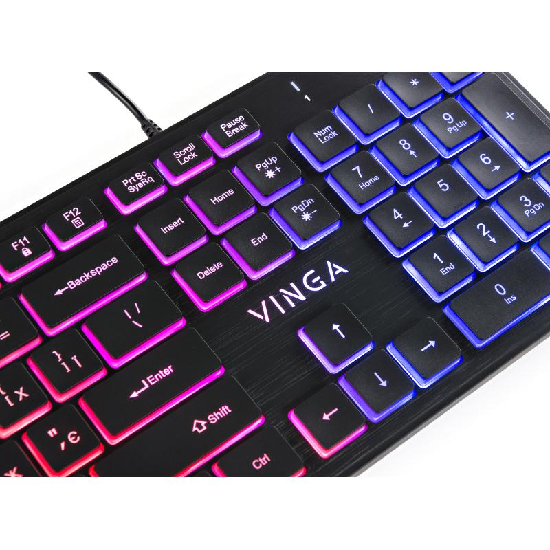 Клавіатура Vinga KB410 black