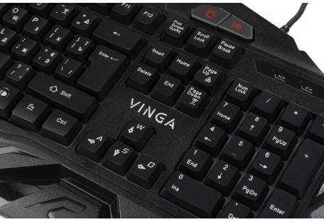 Клавіатура Vinga KBG417 black