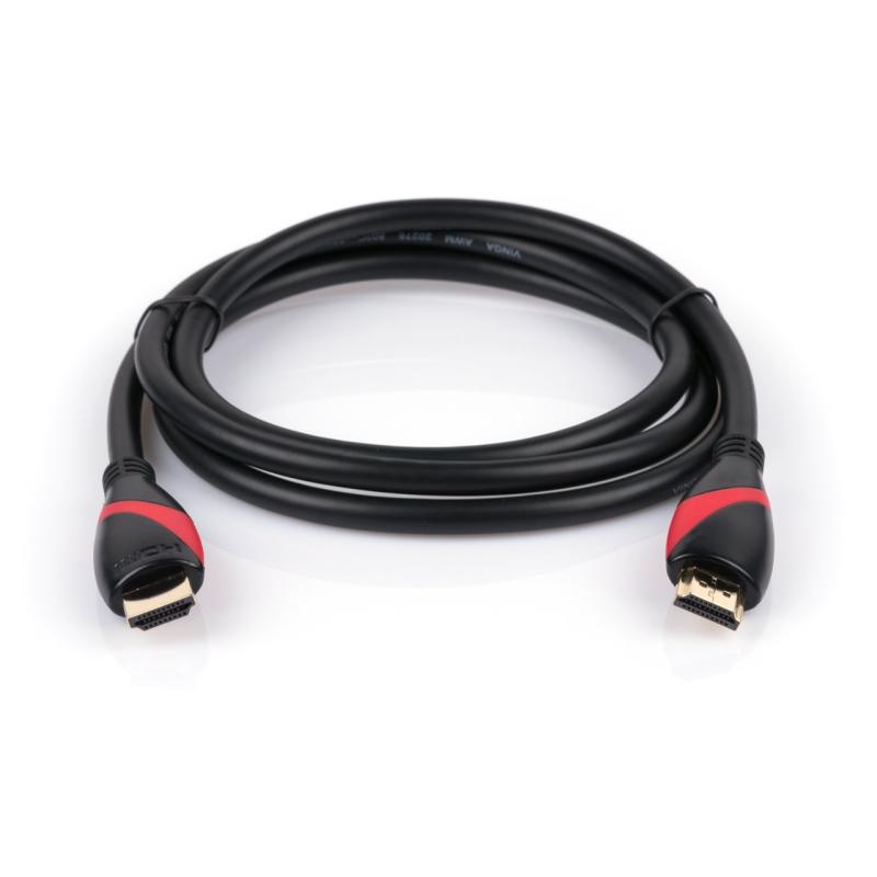Кабель мультимедійний HDMI to HDMI 1.5m Vinga (HDMI02-1.5)