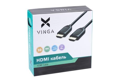 Кабель мультимедійний HDMI to HDMI 10.0m Vinga (HDMI02-10.0)