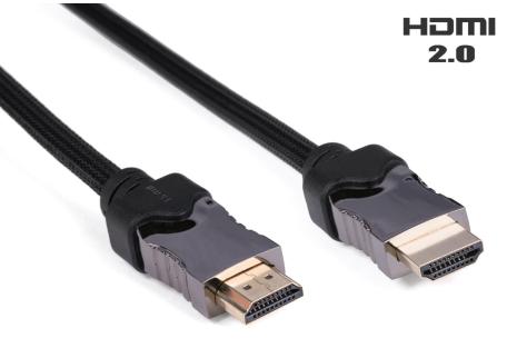 Кабель мультимедійний HDMI to HDMI 1.0m Vinga (HDMI03-1.0)