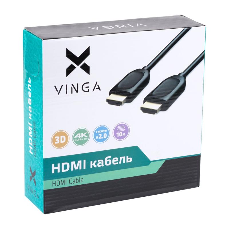 Кабель мультимедійний HDMI to HDMI 10.0m Vinga (HDMI03-10.0)