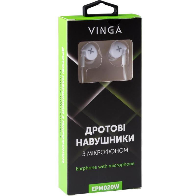Навушники Vinga EPM020 White (EPM020W)
