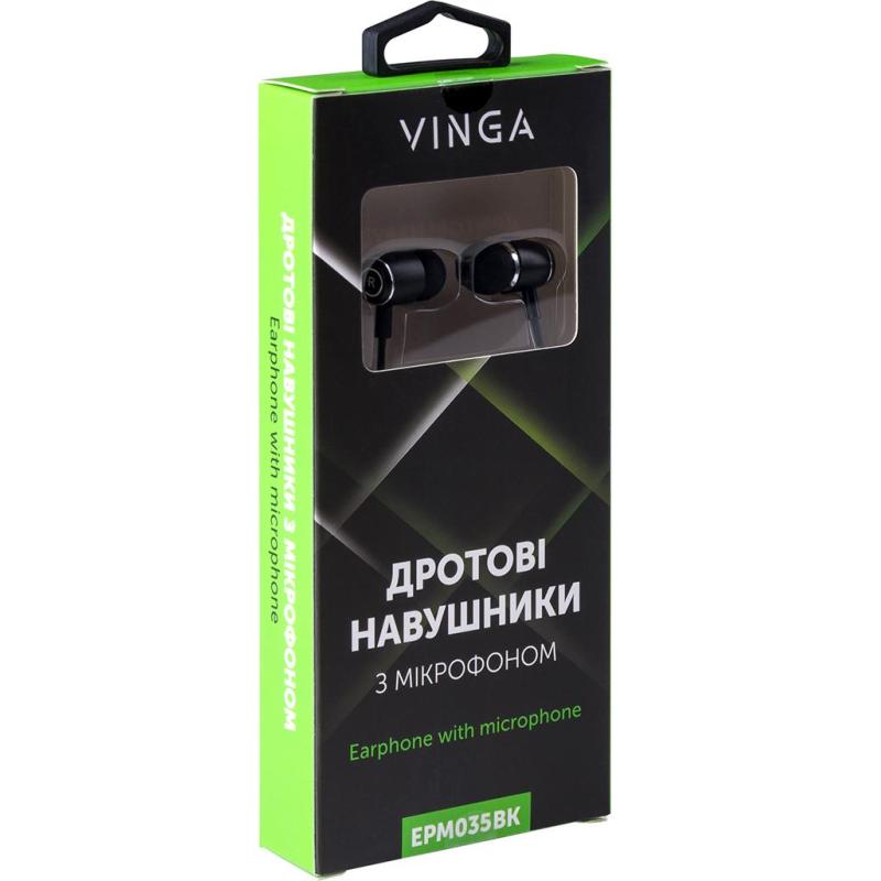 Навушники Vinga EPM035 Black (EPM035BK)
