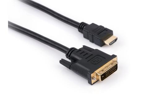 Кабель мультимедійний HDMI to DVI 24+1 1.8m Vinga (HDMIDVI01-1.8)