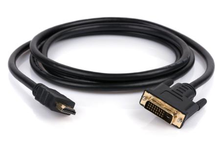 Кабель мультимедійний HDMI to DVI 24+1 1.8m Vinga (HDMIDVI01-1.8)