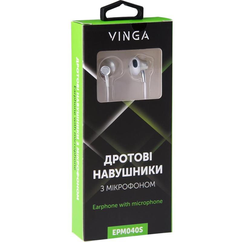 Навушники Vinga EPM040 Silver (EPM040S)