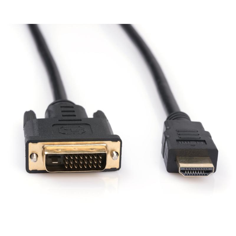 Кабель мультимедійний HDMI to DVI 24+1 3.0m Vinga (HDMIDVI01-3.0)