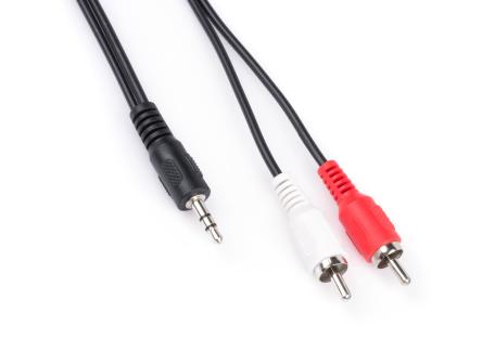 Кабель мультимедійний Jack 3.5mm male to 2xRCA 1.5m Vinga (3.5STM2RCAM01-1.5)