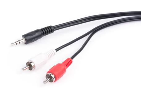 Кабель мультимедійний Jack 3.5mm male to 2xRCA 3.0m Vinga (3.5STM2RCAM01-3.0)