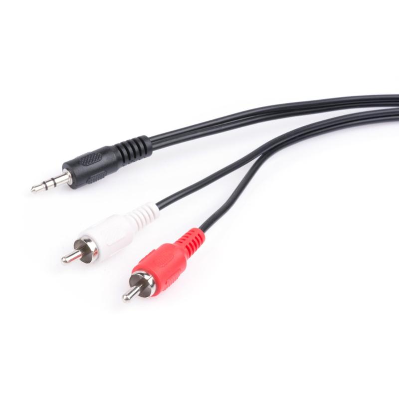 Кабель мультимедійний Jack 3.5mm male to 2xRCA 5.0m Vinga (3.5STM2RCAM01-5.0)
