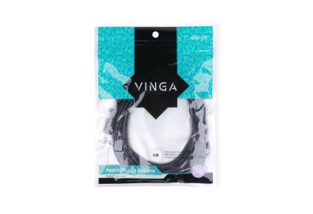 Кабель мультимедійний Jack 3.5mm 5.0m Vinga (3.5ST01-5.0)