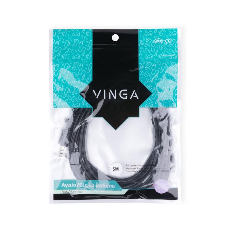 Кабель мультимедійний Jack 3.5mm 5.0m Vinga (3.5ST01-5.0)