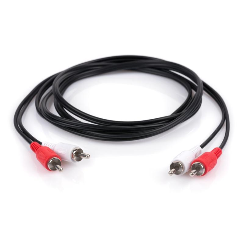 Кабель мультимедійний 2RCA to 2RCA 1.8m Vinga (RCA01-1.8)