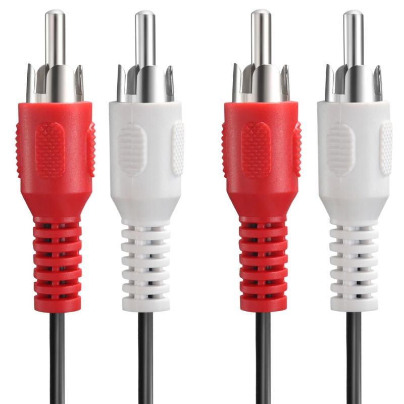 Кабель мультимедійний 2RCA to 2RCA 1.8m Vinga (RCA01-1.8)
