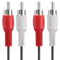 Кабель мультимедійний 2RCA to 2RCA 1.8m Vinga (RCA01-1.8)