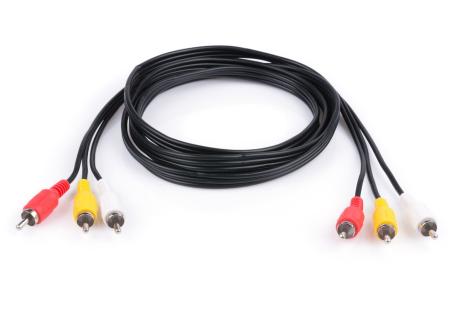Кабель мультимедійний 3RCA to 3RCA 1.8m Vinga (RCA02-1.8)
