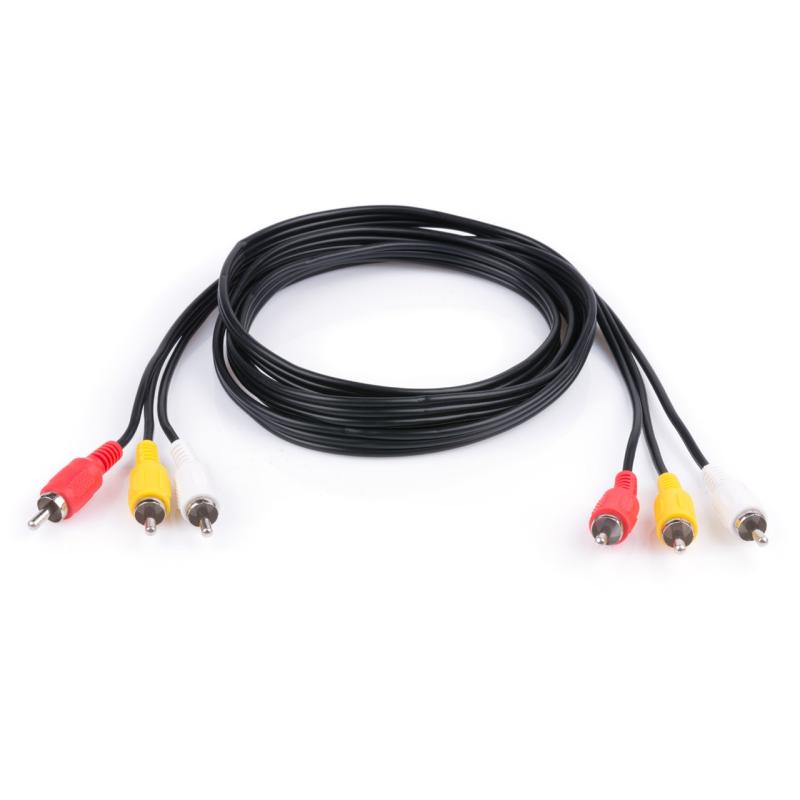 Кабель мультимедійний 3RCA to 3RCA 1.8m Vinga (RCA02-1.8)